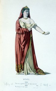 Der Charakter von Medea in der Tragödie Medea - Vollständiges Theater: (Sammlung von Stücken von Corneille) Zeichnung von Geffroy, Gravur von L. Wolff - Hrsg. Laplace, Sanchez et Cie, Paris 1884