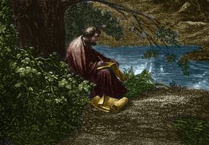 Der griechische Philosoph Demokrit
