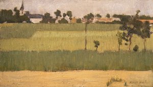 Am Rande eines Dorfes von Edmond François Aman Jean