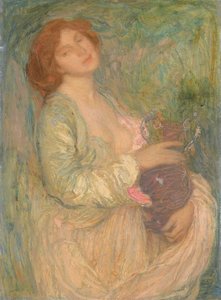 Frau mit Vase