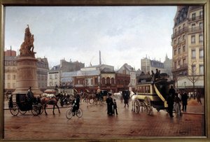 Ansicht des Place Clichy im Jahr 1896 von Edmond Georges Grandjean