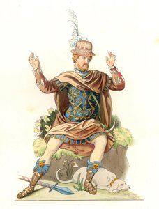 Französischer Herr im antiken Kostüm von Edmond Lechevallier Chevignard