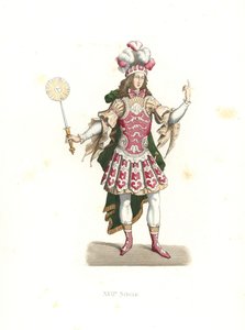 Ludwig XIV., der Sonnenkönig, im Ballettkostüm von Edmond Lechevallier Chevignard