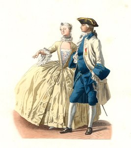 Offizier Gouverneur von Marseille und Dame von Qualität, Frankreich von Edmond Lechevallier Chevignard