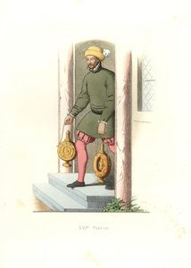 Diener, England von Edmond Lechevallier Chevignard