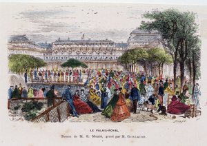 Der Königspalast - Zeichnung von Morin, circa 1830