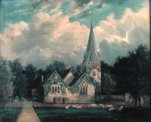 Stoke Poges Kirche von Edmund Birckhead Bensell
