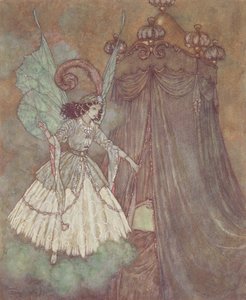 „Sie fand sich einer stattlichen und schönen Dame gegenüber“, Illustration aus 