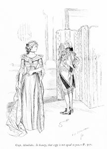 Illustration für Sheridans Die Rivalen (Gravur) von Edmund Joseph (after) Sullivan