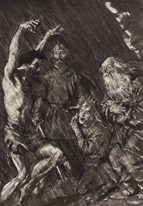 William Shakespeare: Die Tragödie von König Lear, Akt III, Szene 4 von Edmund Joseph (after) Sullivan