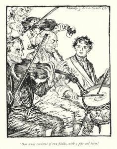 Illustration für Der Pfarrer von Wakefield von Oliver Goldsmith von Edmund Joseph Sullivan