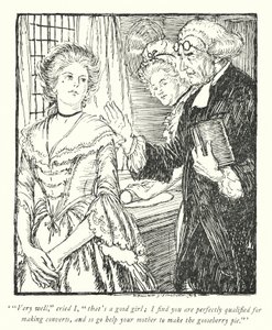 Illustration für Der Pfarrer von Wakefield von Oliver Goldsmith von Edmund Joseph Sullivan