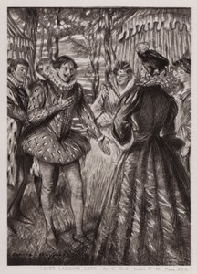 Verlorene Liebesmüh, Akt V, Szene 2 von Edmund Joseph Sullivan