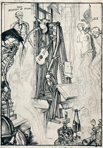 Der Karikaturist - Stufe IV, um 1920 von Edmund Joseph Sullivan