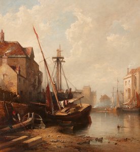 Der Hafen von Leith von Edmund Thornton Crawford