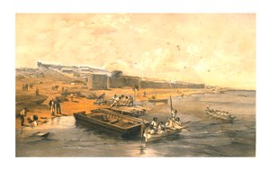 Festung von Yenikale, Blick auf das Asowsche Meer, 1855