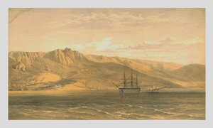 Palast von Prinz Woronzoff in der Nähe von Jalta an der Südküste der Krim, 1854, 1855 von Edmund Walker