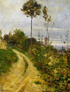 Hügelstraße von Edoardo Calandra