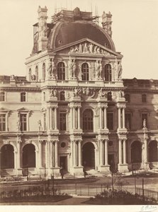 Ansicht des Louvre, 1855-1857 von Edouard Denis Baldus