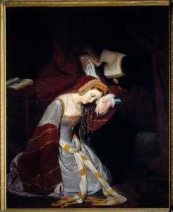Anne Boleyn im Tower of London (1536) von Edouard (1799 1877) Cibot