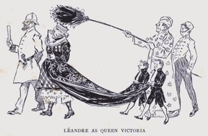 Böhmisches Paris: Leandre als Königin Victoria