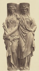 Karyatiden von Astyanax Bosio, Dekoration des Louvre, Paris