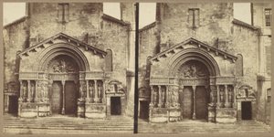 [Portal, Kirche von Saint-Trophime, Arles] von Édouard Baldus