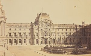 [Der Cour Napoléon und der Pavillon Sully vom Turgot-Flügel aus gesehen, Louvre, Paris] von Édouard Baldus