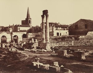 Römisches Theater in Arles von Édouard Baldus