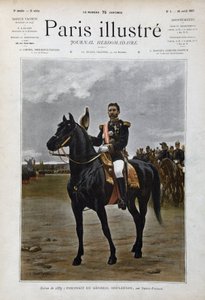 Reiterporträt von General Georges Boulanger (1837-1891), Politiker nach Edouard Debat Ponsan (Debat-Ponsan) von Edouard Debat Ponsan