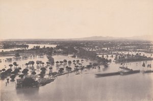 Avignon (Überschwemmung von 1856) von Edouard Denis Baldus