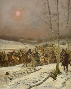 Kosaken greifen ein Geschwader der Ehrenwache an, ca. 1910