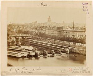 Blick auf den Louvre, Paris, ca. 1865-1900 von Edouard Dontenville