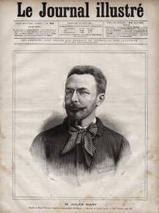 Porträt von Jules Mary (1851-1922), französischer Schriftsteller - Gravur von Navellier in 
