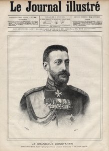 Porträt des Großherzogs Konstantin Nikolajewitsch von Russland (Konstantin Nikolajewitsch Romanow)