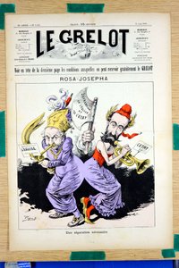 Titelblatt von „Le Grelot“, Nummer 1054, Satirisch in Farben von Edouard Guillaumin Pepin