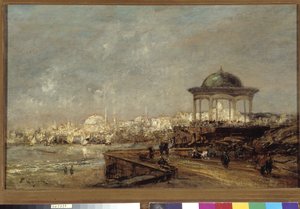 Kiosk in Stamboul in Istanbul (Konstantinopel) in der Türkei von Edouard Jacques Dufeu