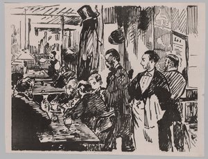 Im Café von Édouard Manet
