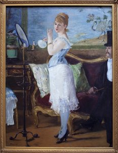 Babe. (Porträt der Schauspielerin Henriette Hauser, bekannt als Citron, in der Rolle der Nana, Prostituiertenfigur in Romanen von Emile Zola (1840-1902). Gemälde von Edouard Manet (1832-1883), Öl auf Leinwand von Édouard Manet