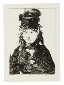 Berthe Morisot in Schwarz von Édouard Manet