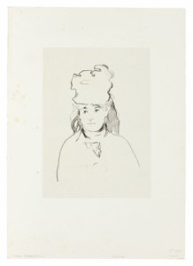 Berthe Morisot im Profil