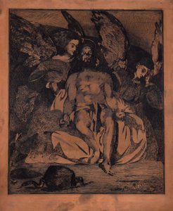 Toter Christus mit Engeln