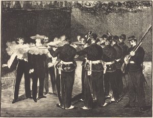 Tod von Maximilian in Queretaro (Die Hinrichtung von Maximilian)