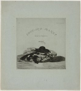 Hut und Gitarre, Frontispiz für die Ausgabe von vierzehn Radierungen von Édouard Manet