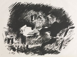 Illustration zu Der Rabe von Edgar Allan Poe