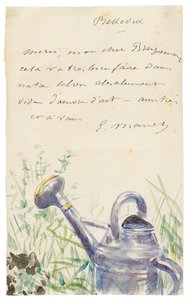 Brief an Félix Bracquemond, Oktober 1880 von Édouard Manet