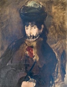 Porträt von Berthe Morisot mit Schleier von Édouard Manet