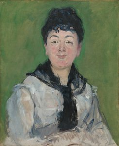 Porträt einer Frau mit schwarzem Fichu, ca. 1878 von Édouard Manet