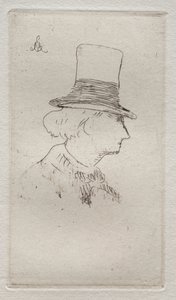 Profilporträt von Charles Baudelaire