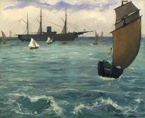 Die Kearsarge in Boulogne, 1864